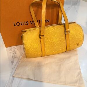 Vintage Louis Vuitton Soufflot Epi Handbag